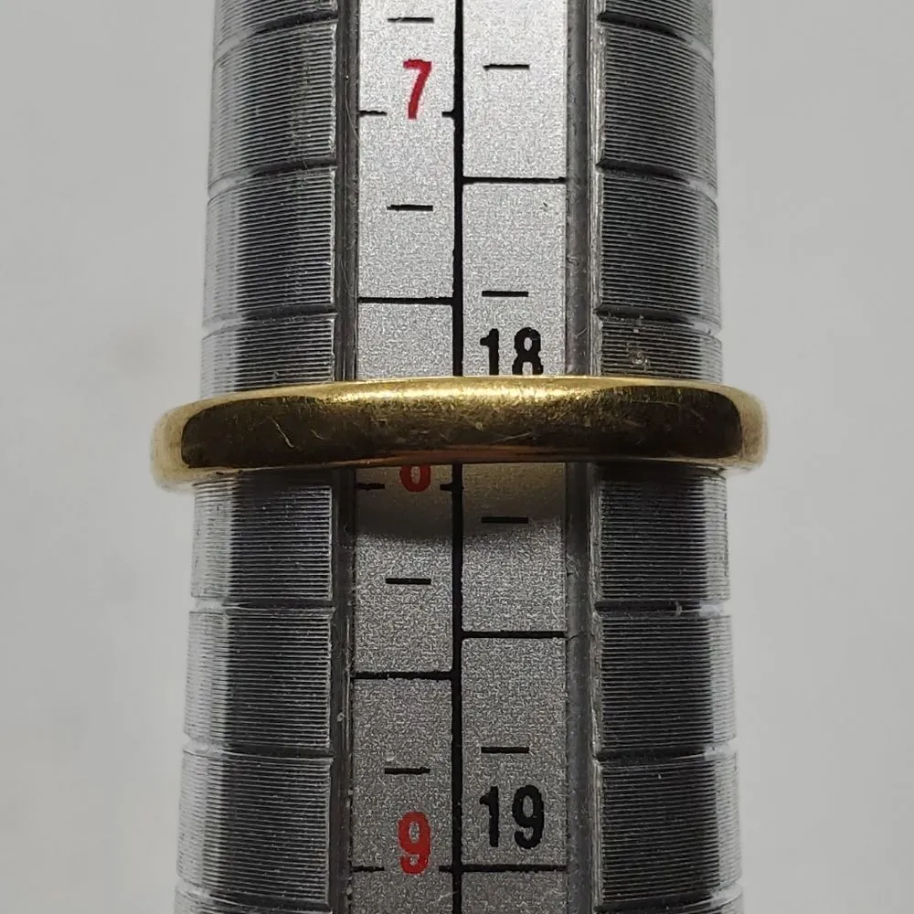 Vintage Gold Tone & Silver Tone Red & Clear Rhinestone Ring (8) - Image 6