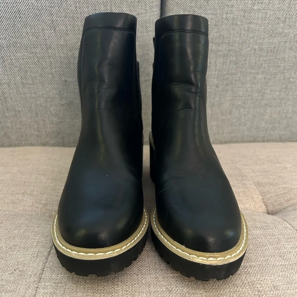 Worn 2x cute black booties! Size 5.5 - Image 2