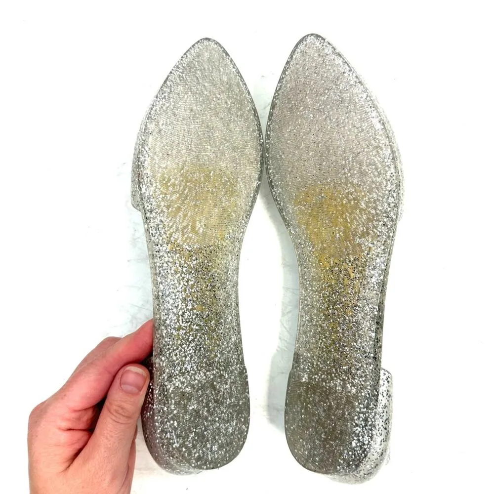 Jeffrey Campbell Havana Last Glitter Jelly D’Orsay Pointed Toe Flats Size 7 - Image 5