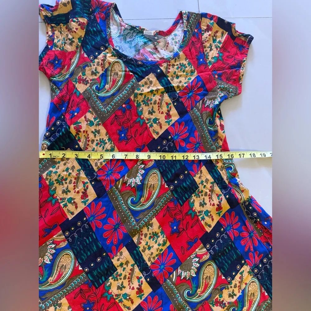 Multi colored cotton dress MULTI - Image 14