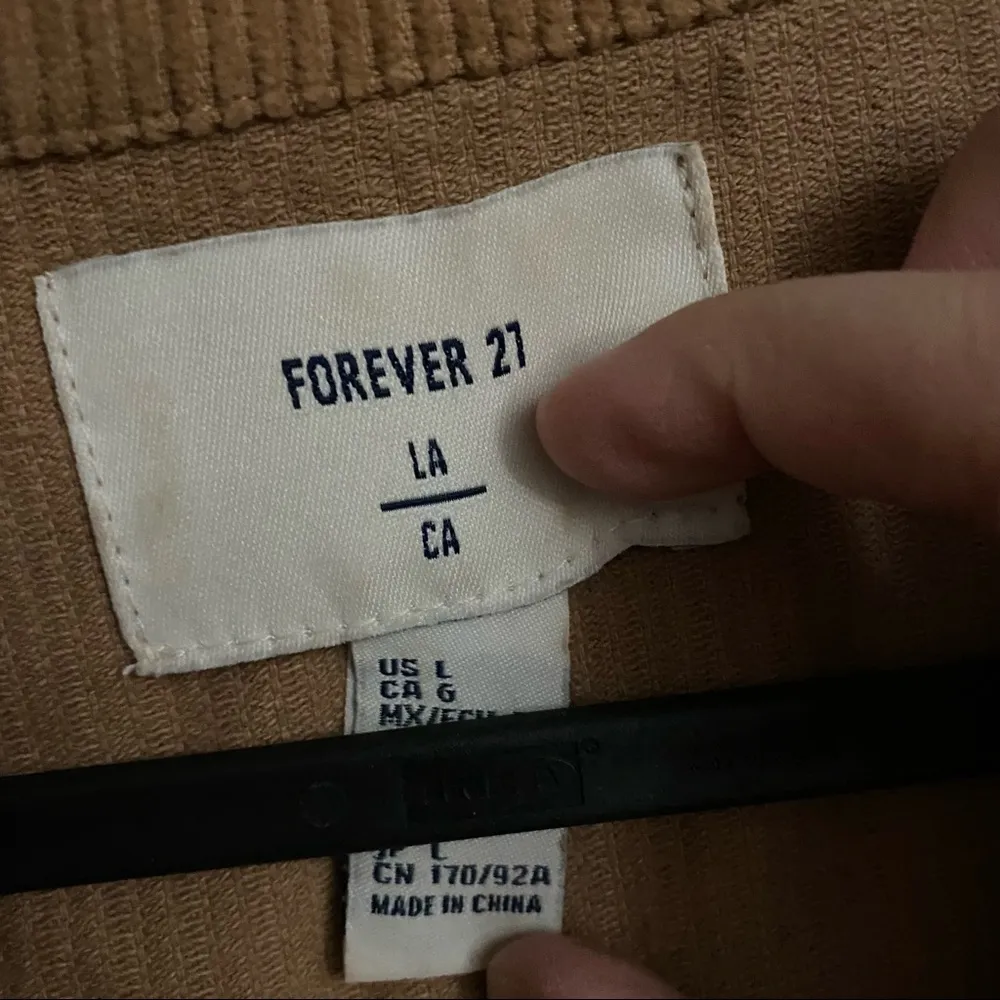 brown corduroy jacket Tan Size L - Image 2