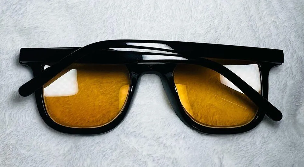 MYOPIA Black Brown Square Sunglasses Women Men Nearsighted Prescription - Image 3