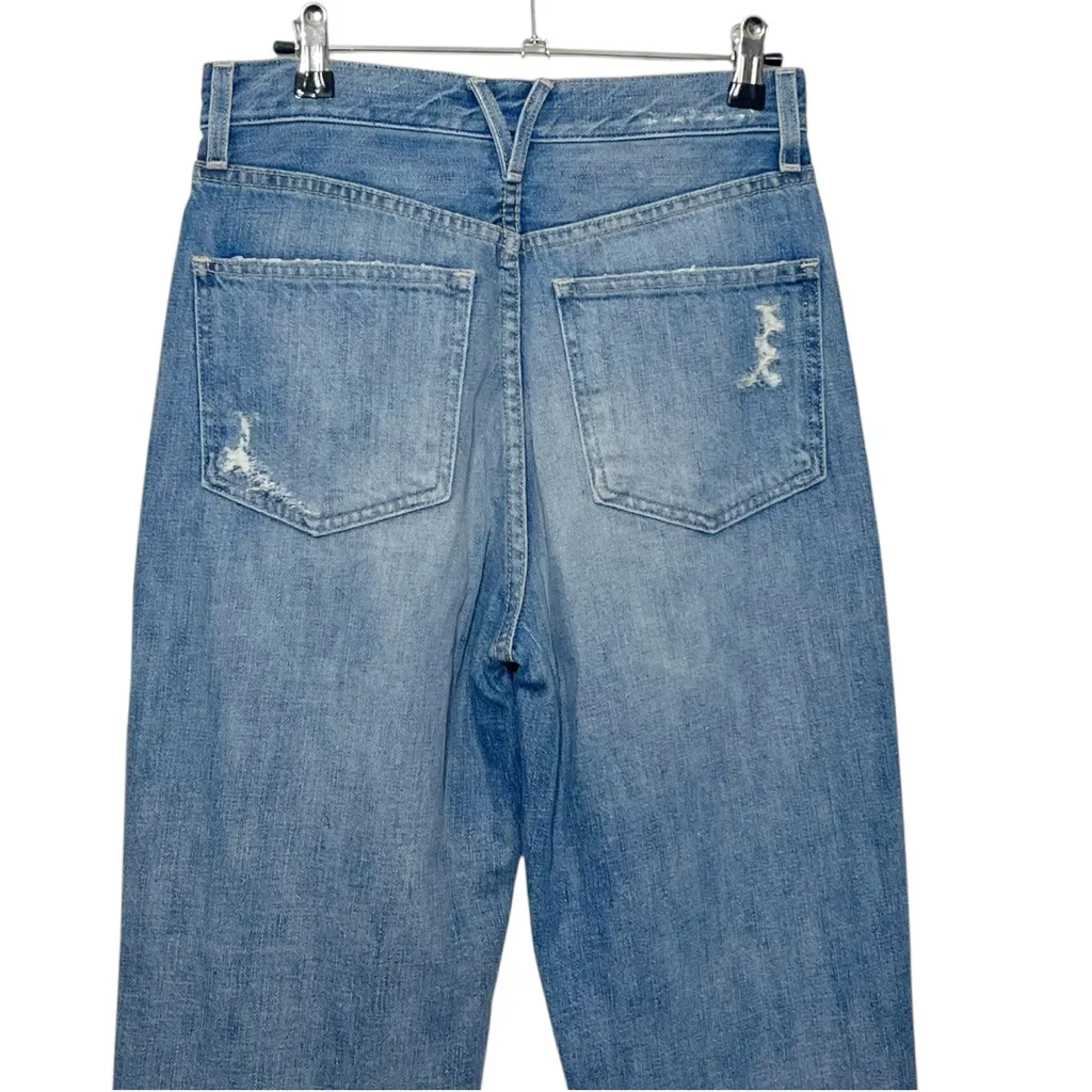 Veronica Beard Blake Jeans Women’s 27 High Rise Straight Leg Distressed Hem - Image 6