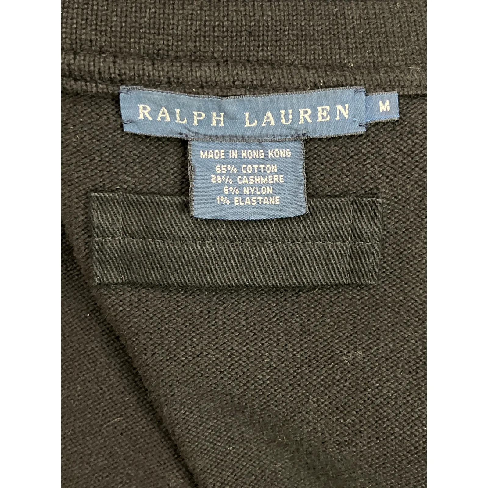Ralph Lauren Black Cashmere Blend Toggle Duffle Jacket Womens Medium - Image 3