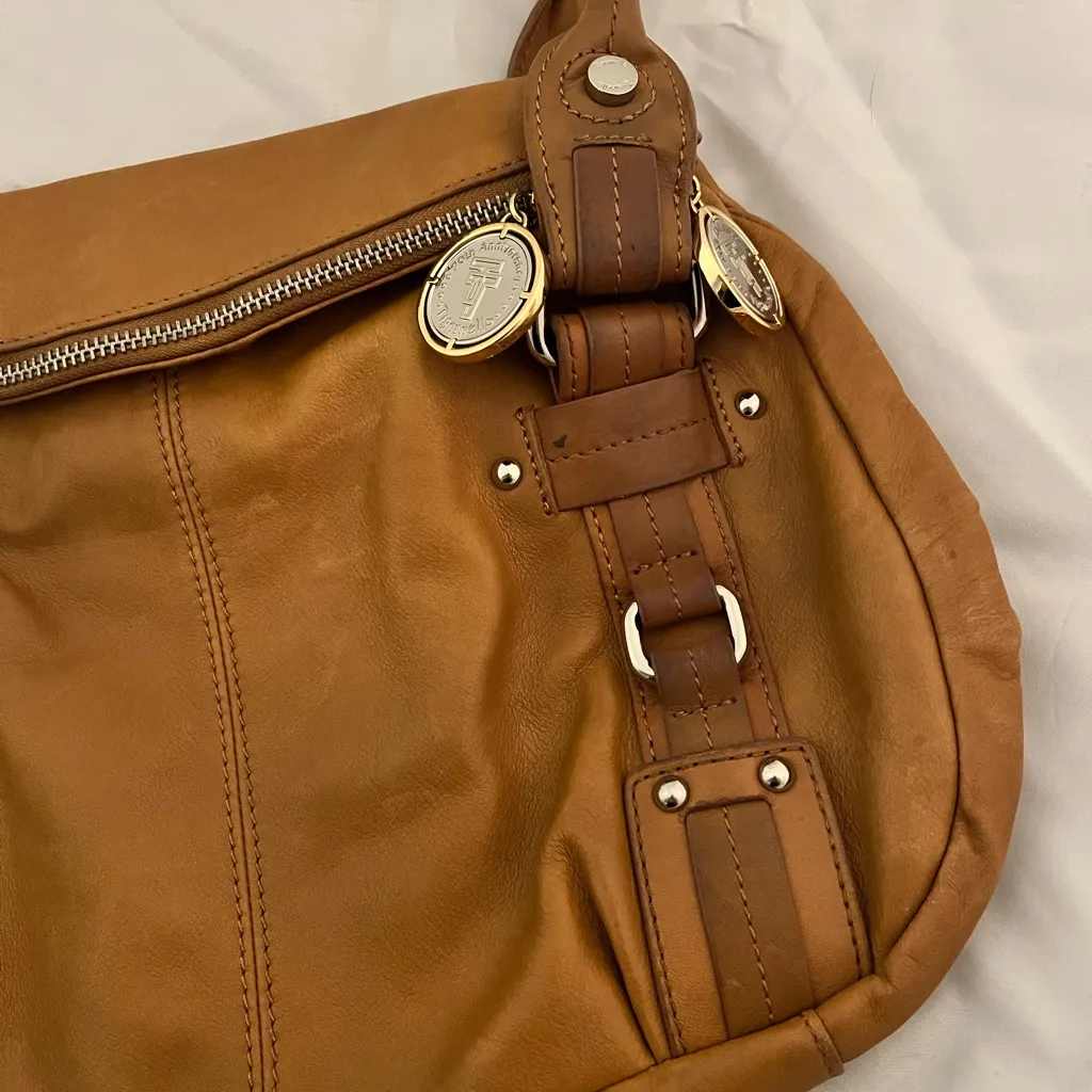Tignanello 20th Anniversary Brown Leather Hobo Shoulder Bag - Image 4