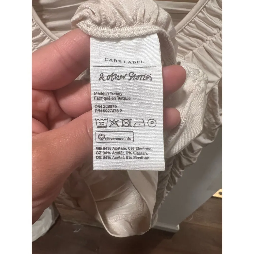 & Other Stories Long Sleeve Ruched Top - Image 9