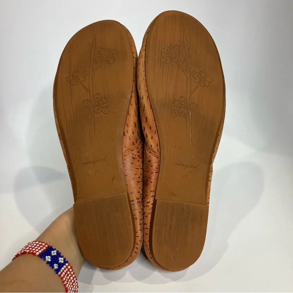 Nancy Bird Morton flats lace up brown leather casual boho neutral womens size 42 - Image 6