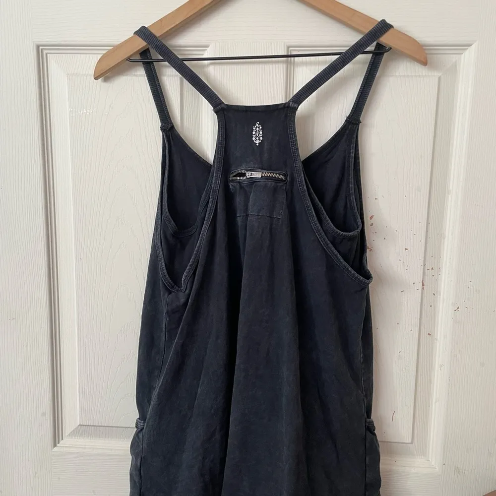 Free people hot shot romper mini dress in grey - Image 6