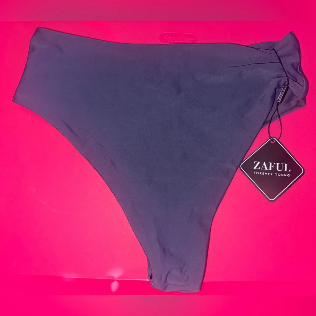 Zaful Women's Navy Bikini Bottom - Image 2