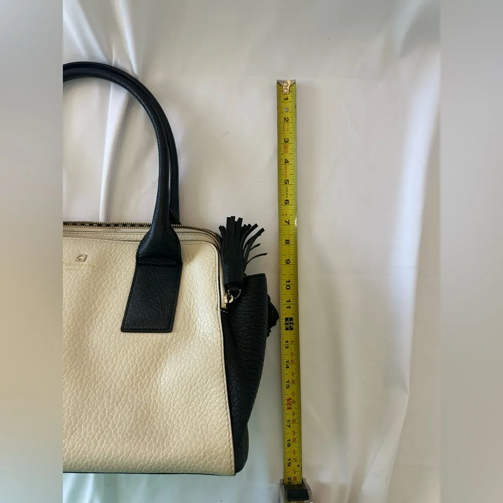 KATE SPADE Southport Avenue Lydia ivory black  Leather bag MSRP $428 (pu190 - Image 11