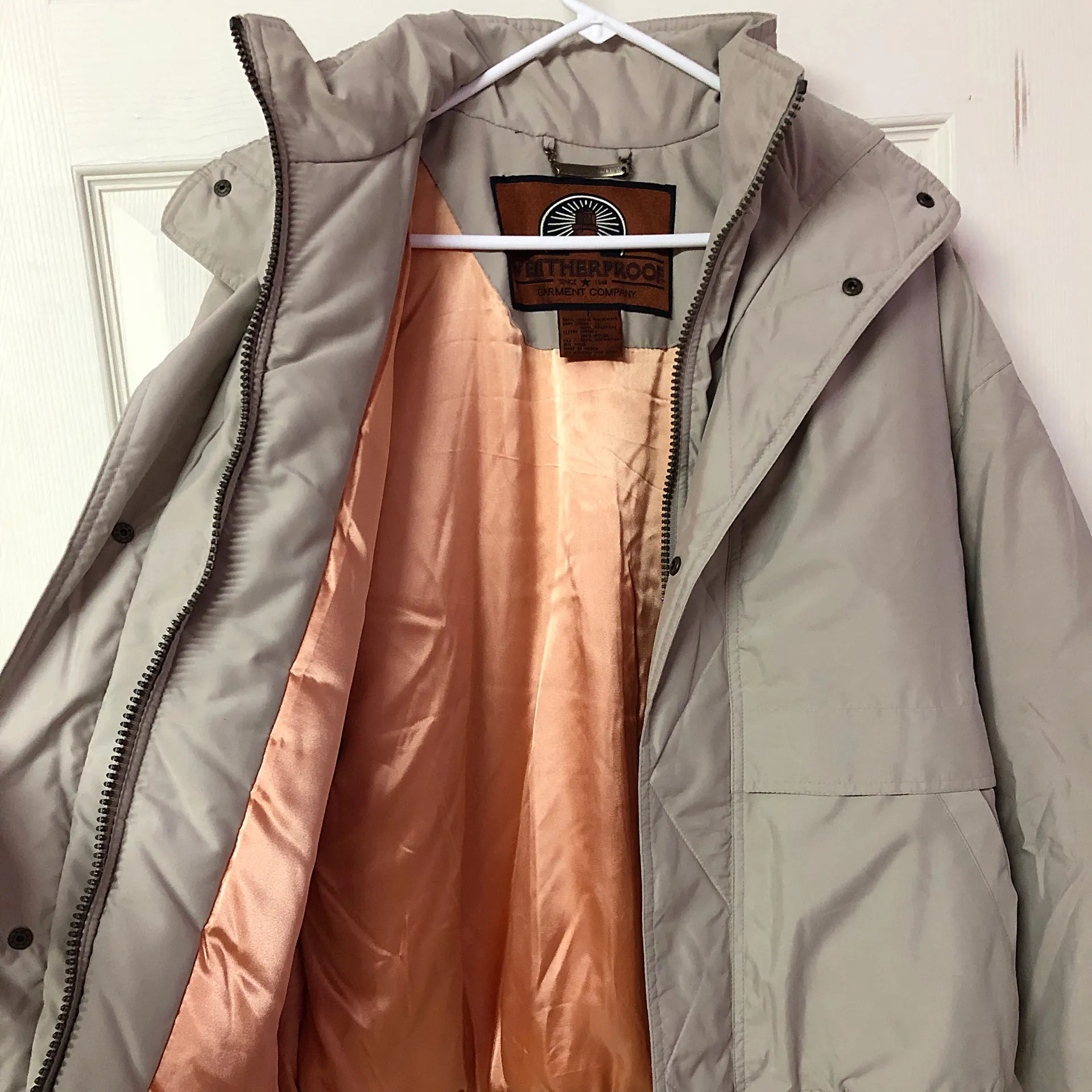 Beige/Tan Weatherproof Garment Company Coat - Image 3