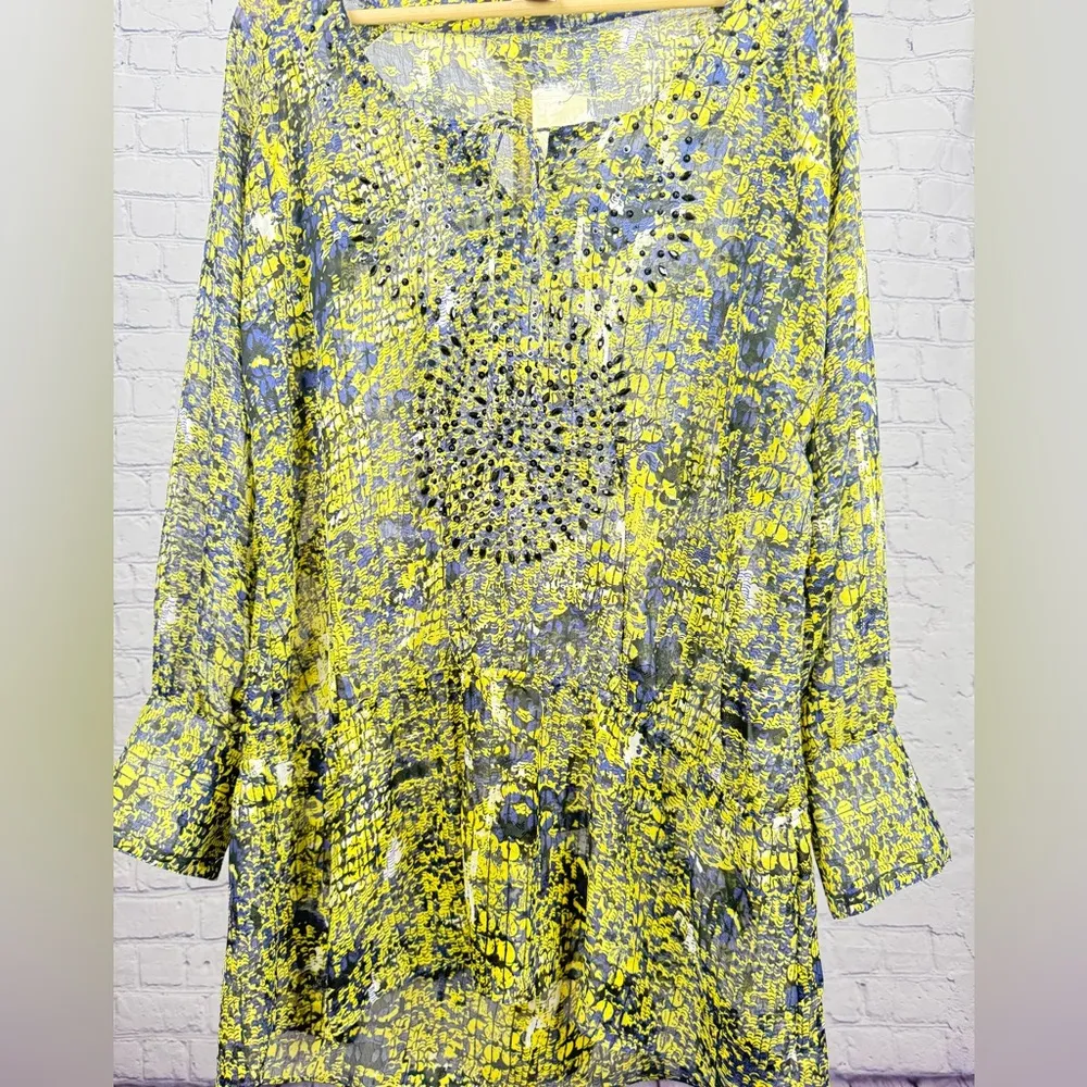 Vertigo Paris Tunic with Beads and Sequins NEW! Size XL - Image 5