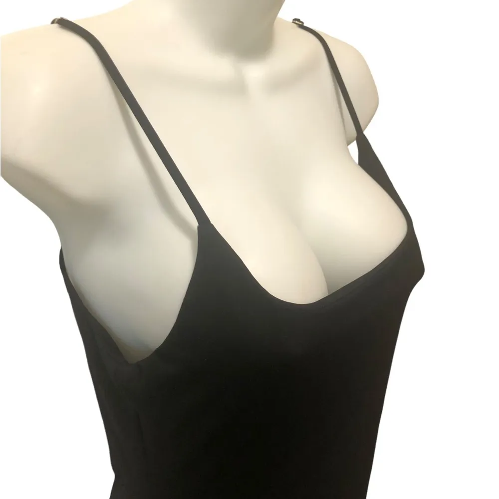 Feels Right Bodycon Maxi Dress Sz L Black Sultry Sexy Cocktail Date Nite - Image 4