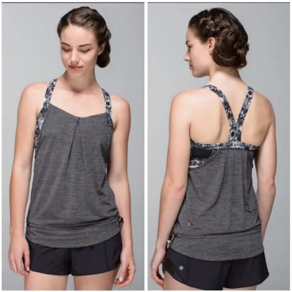Lululemon  Rest Less Tank In Flowabunga EUC Size 6 - Image 2