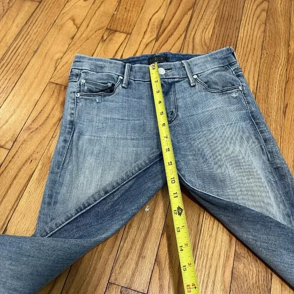 Mother Denim Looker Ankle Fray Jeans in Clear as Day Size‎ 25 Blue - Image 12
