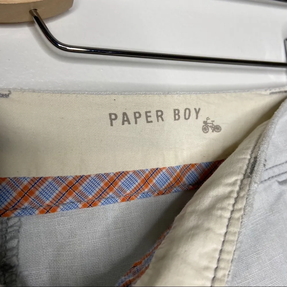 Paper Boy Button Front Linen Blend Skirt - Image 11