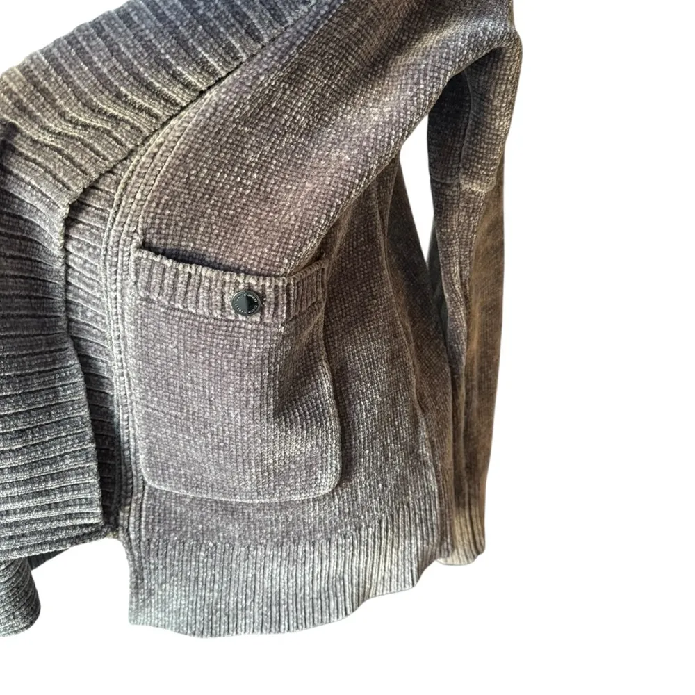 White House Black Market Modern Long Sleeve Chenille Cardigan soft cozy warm Med - Image 2