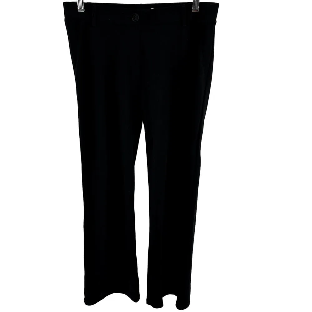 Betabrand Classic Dress Yoga Bootcut Pant Flared Faux Pocket Stretch Mid Black L - Image 2