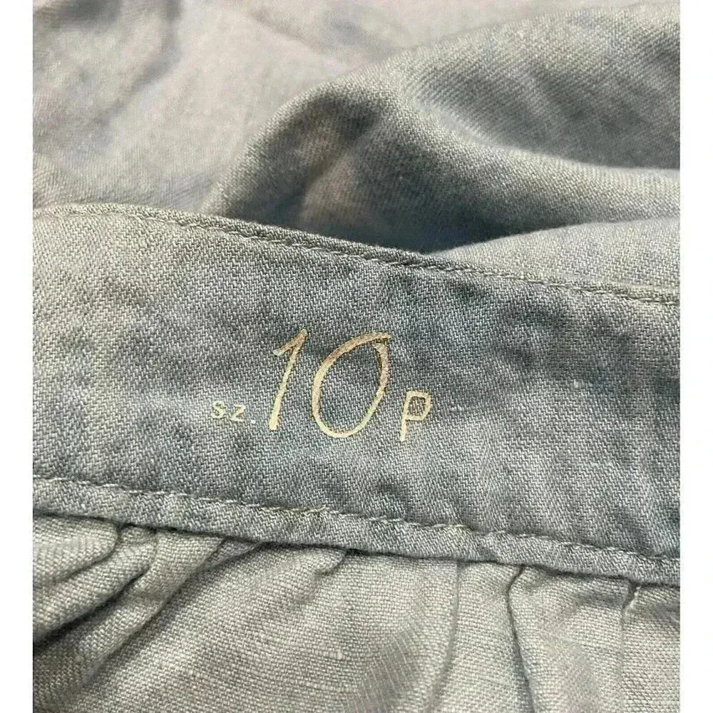 Ann Taylor LOFT Linen Denim Blend‎ Skirt Womens Size 10 Petite Blue Casual NWT - Image 5