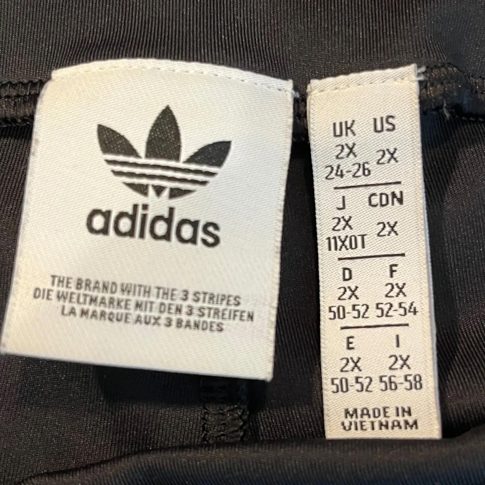 Adidas Women Plus Size 2X Black Athletic Cycling Bike Shorts 3 Stripe Logo - Image 5