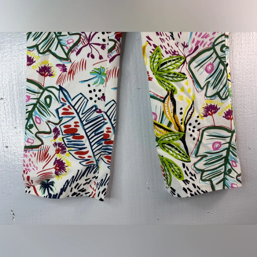 Joseph Ribkoff 2 Abstract Jungle Multicolor Patterned Pull On Pants - Image 4