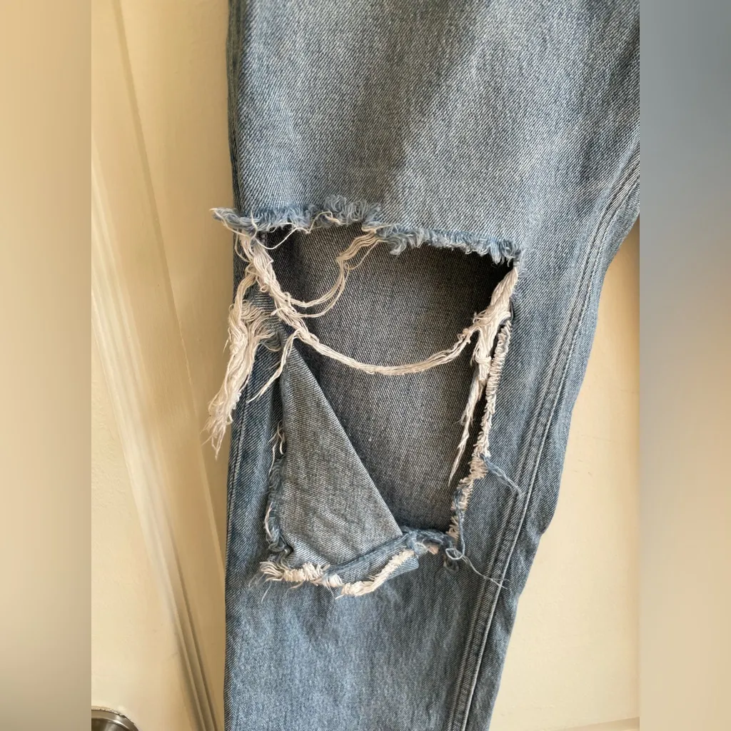 Abercrombie & Fitch Jeans The 90s Straight Ultra High Rise Size 26 Distressed - Image 2