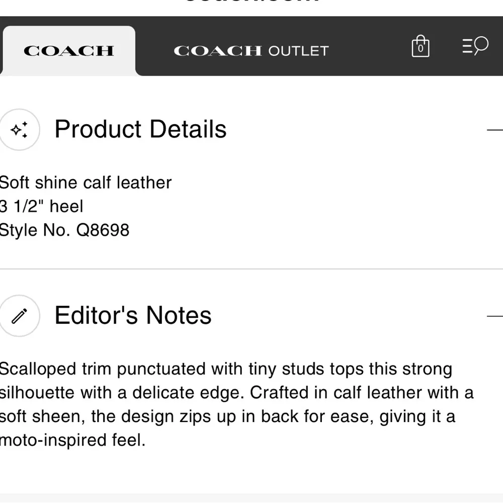 Coach Black Ankle Booties with Scalloped Trim - Image 14