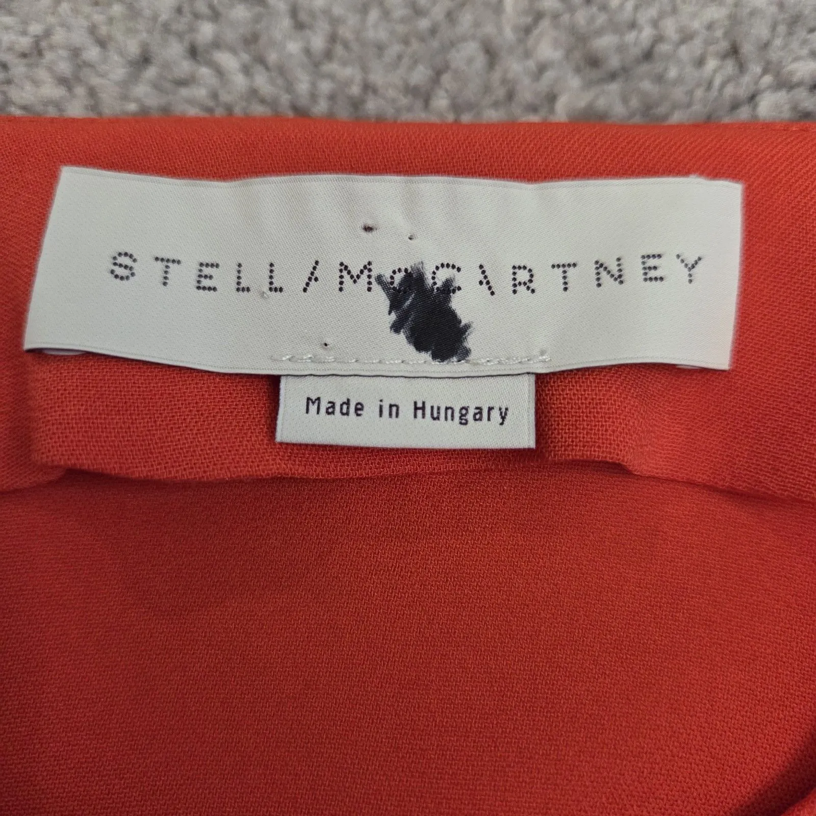Stella McCartney Size 38 Orange 3/4 Sleeve Silver Half Zipper Blouse Stretch - Image 7