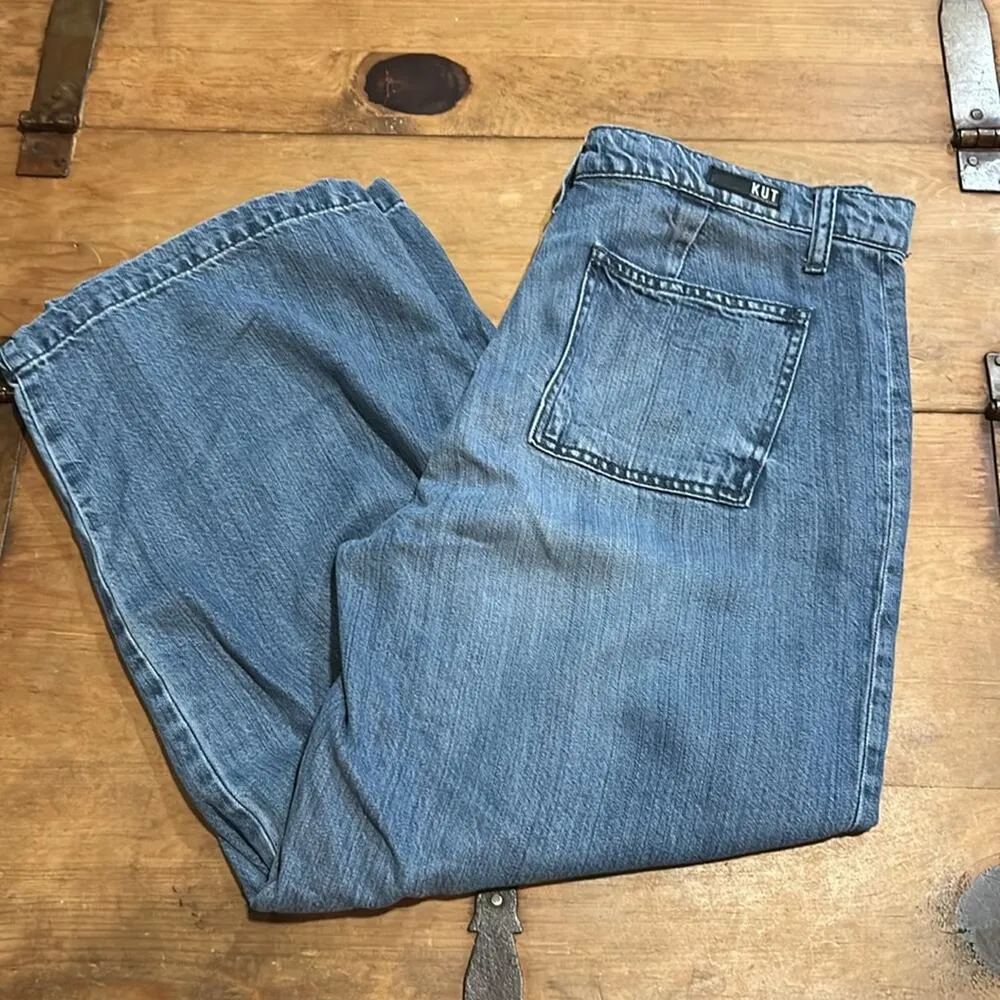 Woman’s KUT from the Kloth Sandra Crop Straight Leg Jeans Size 8 - Image 8