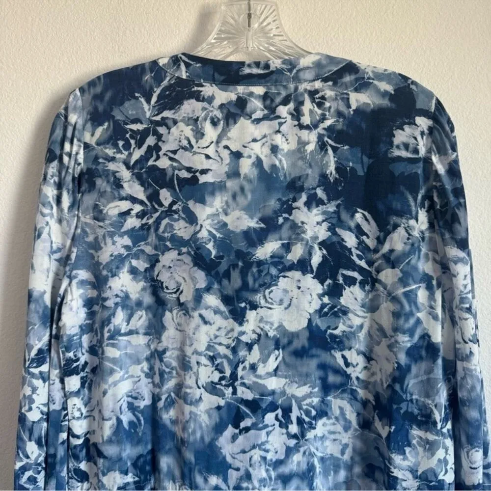 Madewell‎ Tie-Waist Mini Shirtdress in Floral Crepe Size: 6, NWT - Image 11