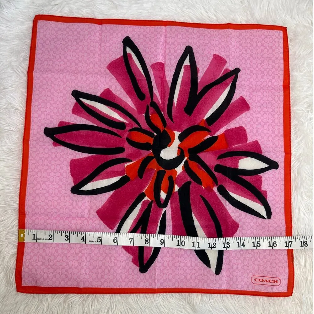 y2k COACH Vintage Scribble Collection Scarf - Image 3