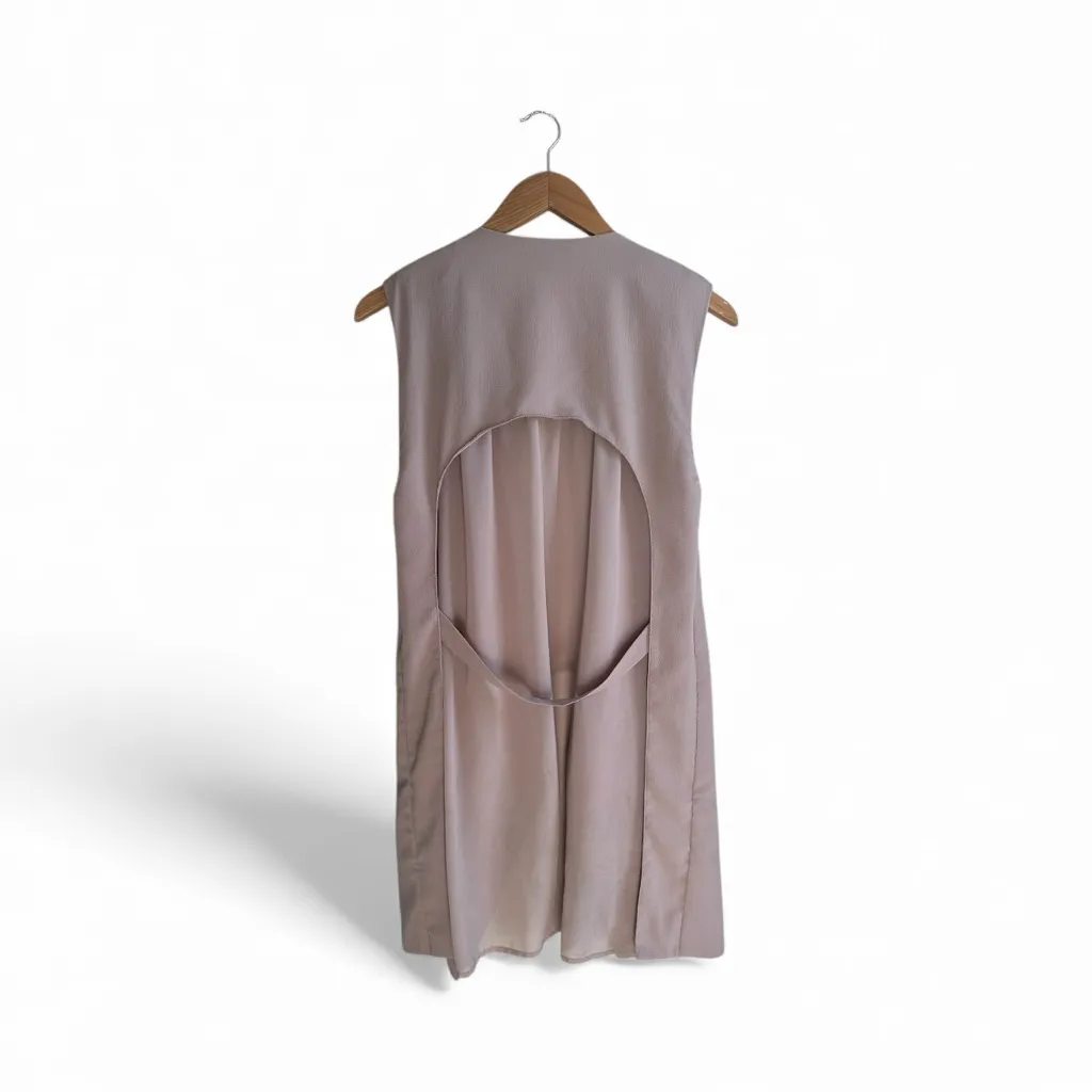 Astr Backless Cream Dress - Image 2