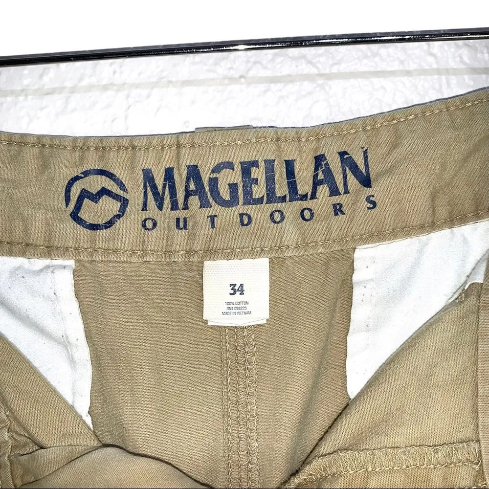 Magellan Outdoors Men’s Summerville Poplin Khaki Shorts - Image 10