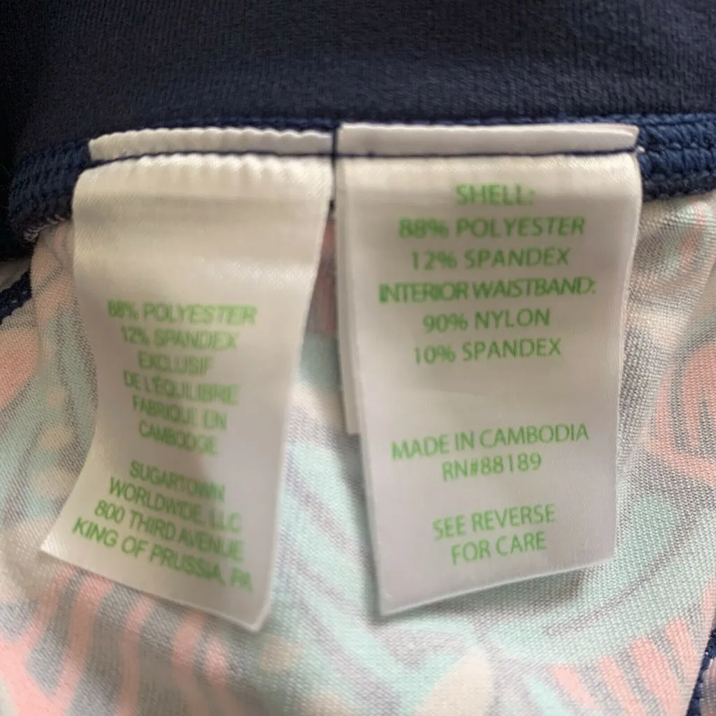 Lilly Pulitzer Neptunes Net Luxletic Blue Pants Leggings Small RARE EXCELLENT - Image 6