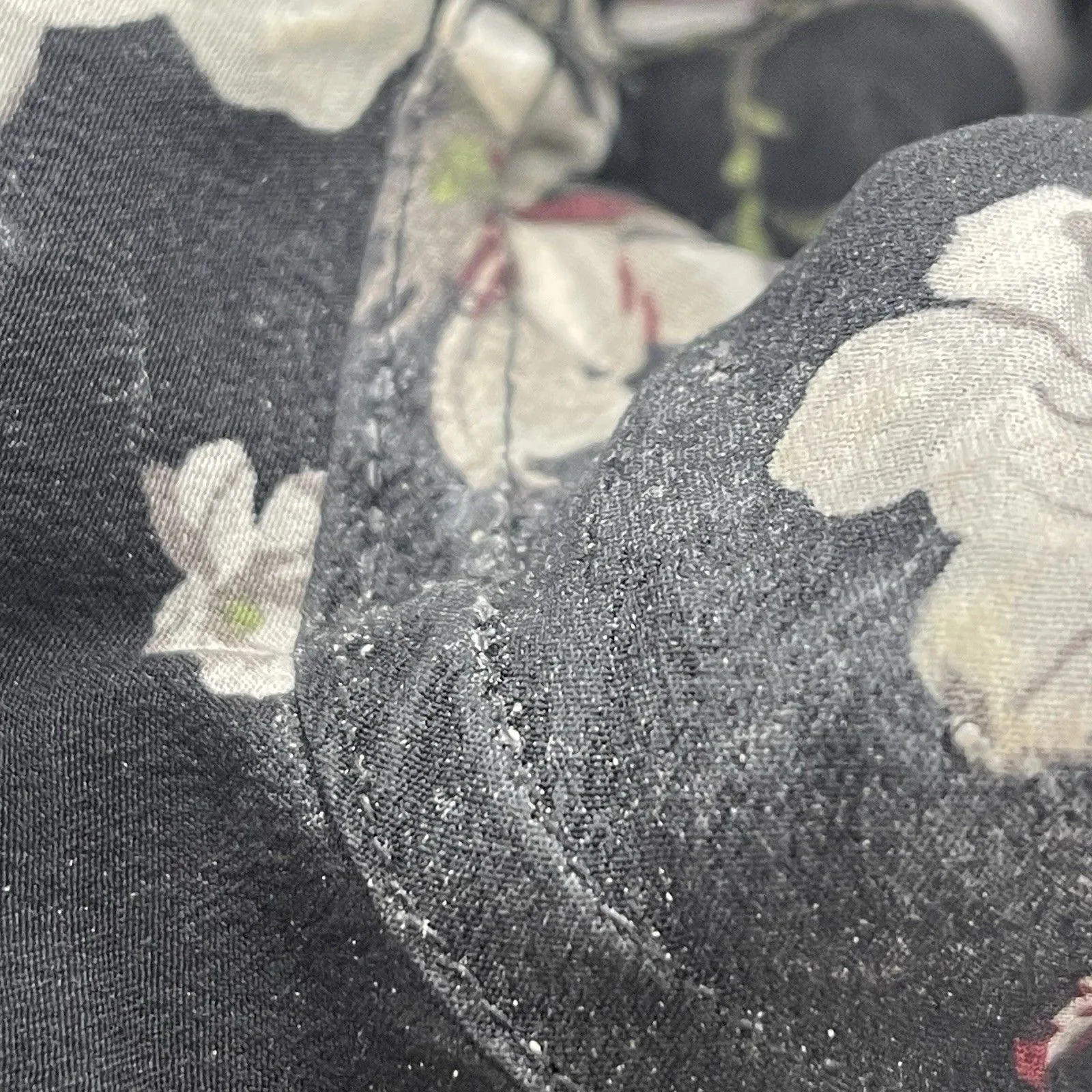 Equipment Femme Silk Shirt Dress Womens Small Black Floral Print Button - Image 9