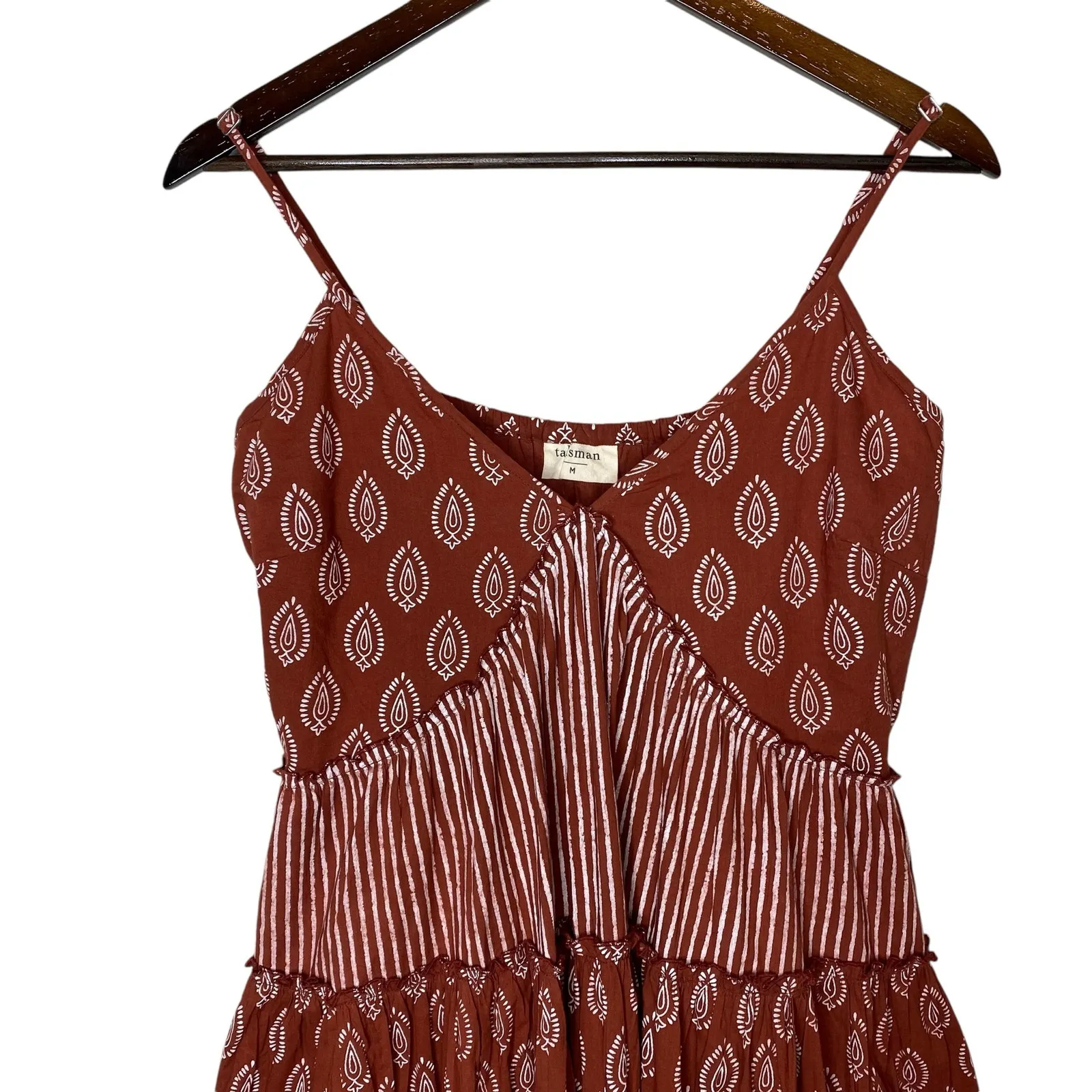 Talisman Babydoll Dress Brown Size M - Image 3
