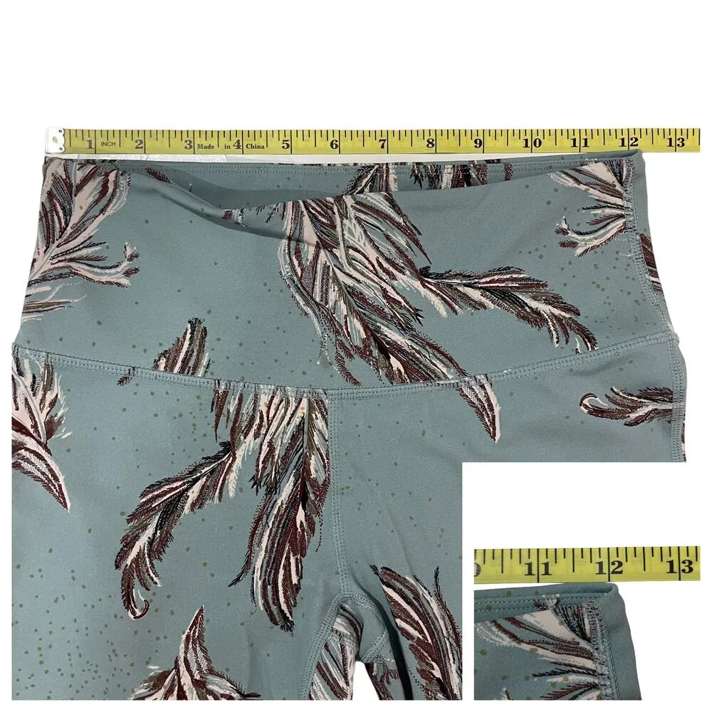 Free People Movement Movement Serene Feather Printed 7/8 Yoga Leggings - XS - Image 4