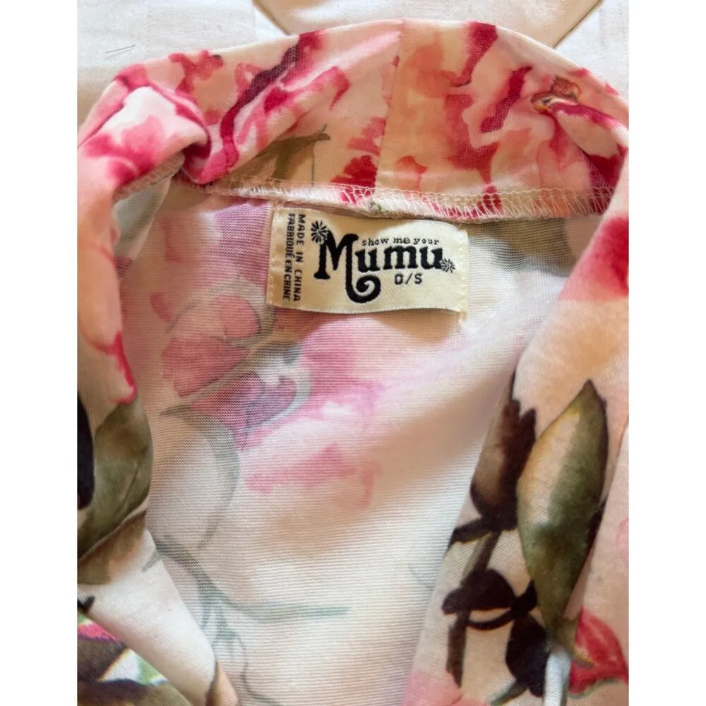 SHOW ME YOUR MUMU Shortsleeve Floral Robe Lingerie Lounge Valentine's Bridal - Image 5