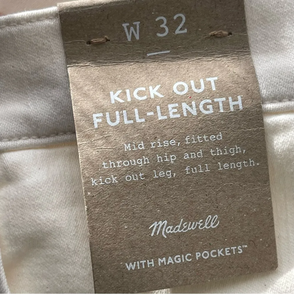 Madewell Kick Out Full Length Flare Jeans Women’s Plus Size 32 Vintage Canvas - Image 10