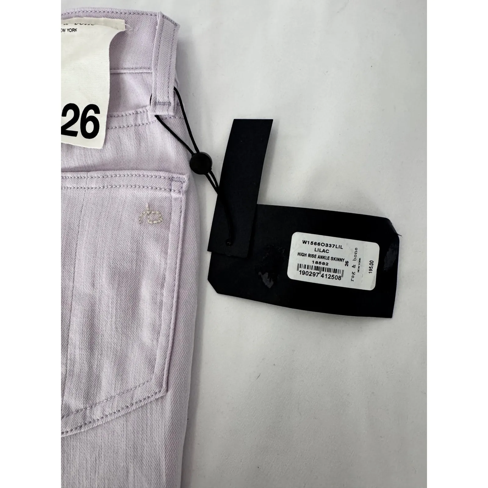 Rag & Bone‎ High Rise Ankle Skinny Jeans Lilac Purple Size 26 - Image 8