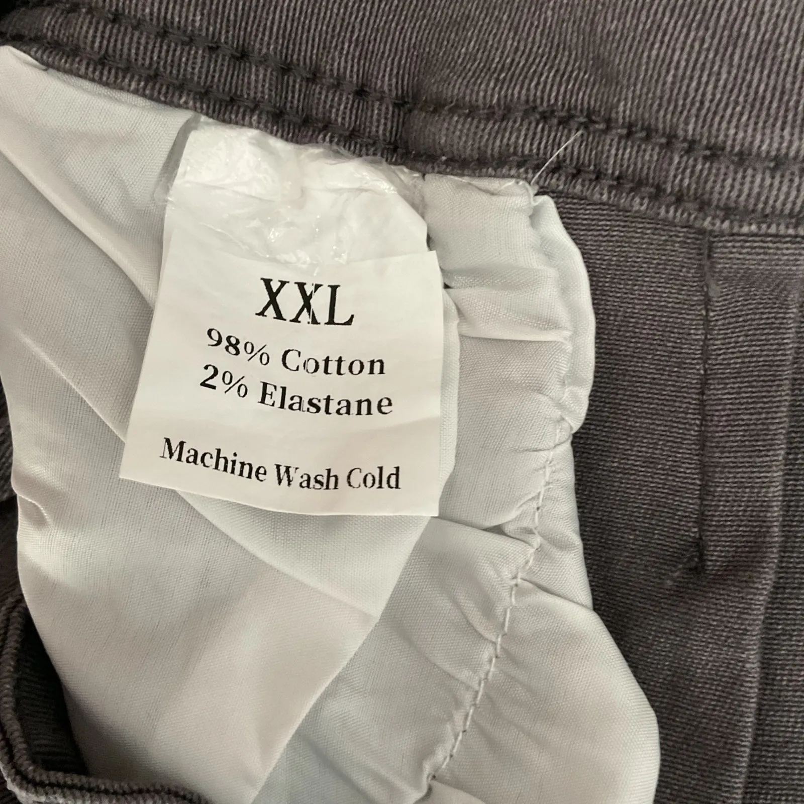 Womens Grey Cuffed Denim Shorts Size XXL Gray - Image 4