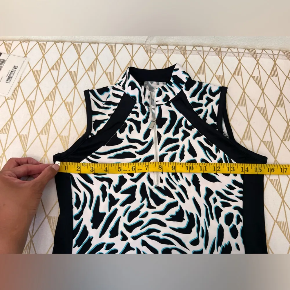 Tail Activewear Half Zip Mock Collar Tennis Golf Pickleball Dress Size XXS Black - Image 7