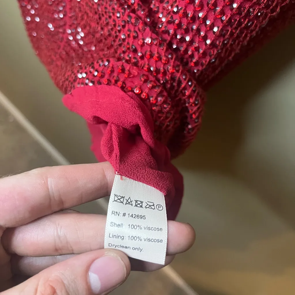 MLV Collection MLV Sparkling Red Sequin Dress - Image 6