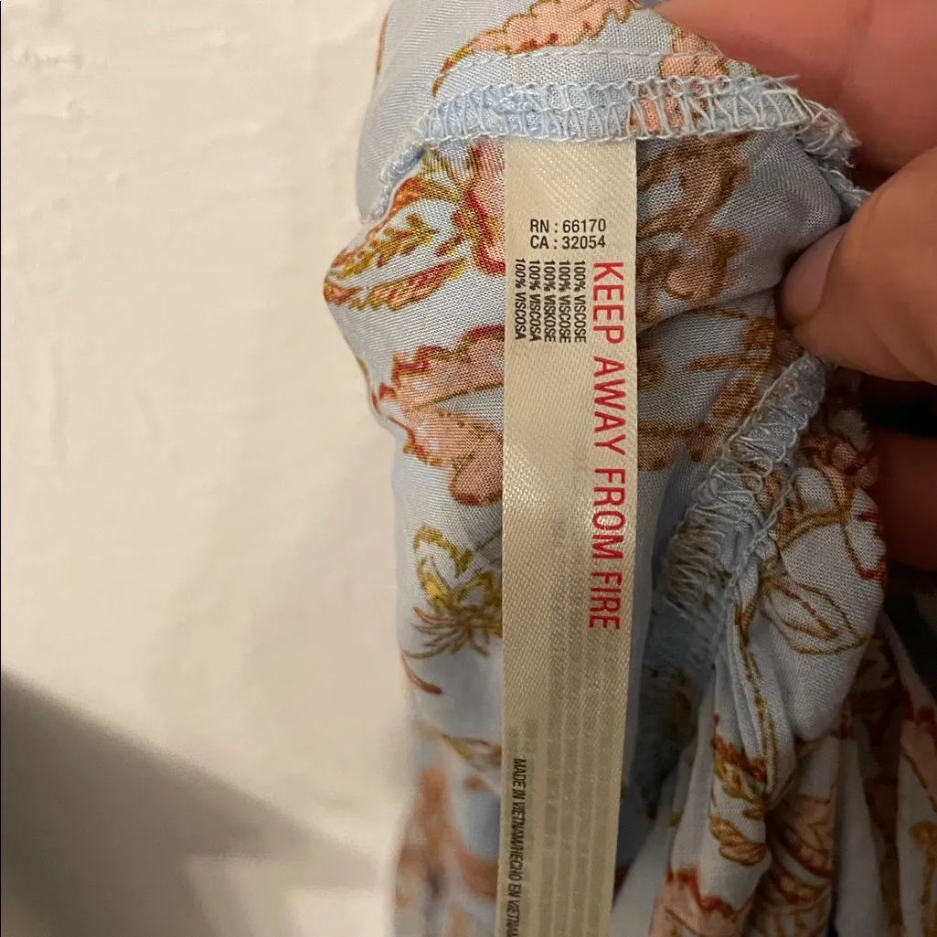 Free PeopleHeat Wave Printed Floral Halter Maxi Dress - Blue and Pink Size Small - Image 8