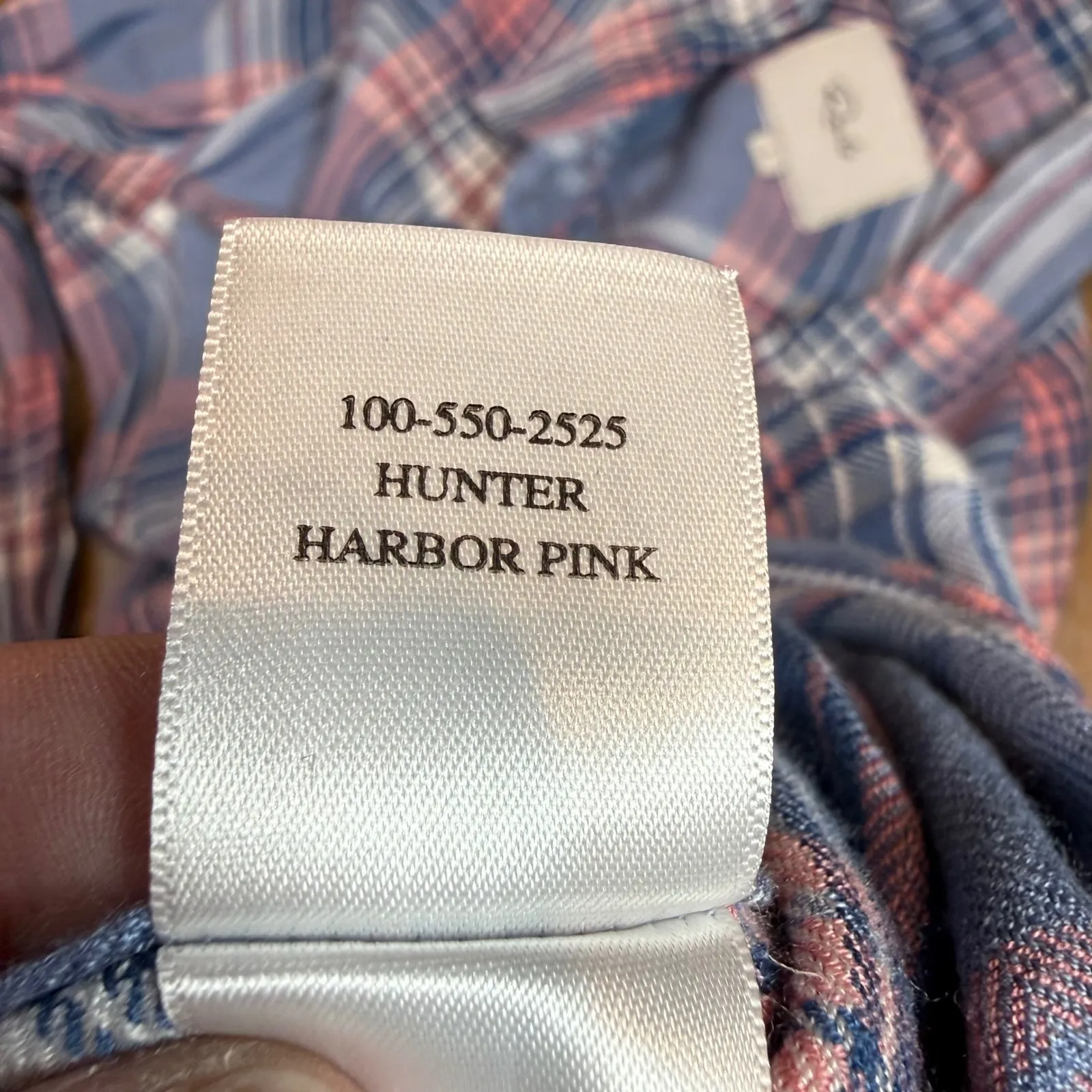Rails Hunter Plaid‎ Button Down Shirt Harbor Pink Blue Size Small - Image 5