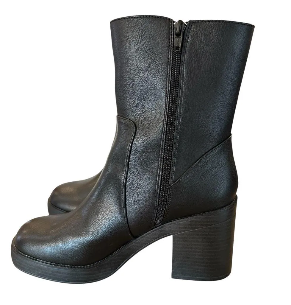 SO Miski Women’s Platform Dress Boots Onyx Y2K Block Heel Size 8.5 Brand New - Image 6