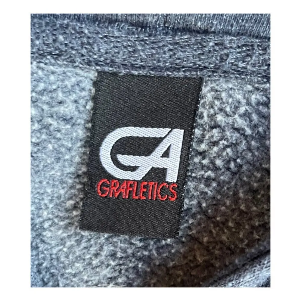 Oregon Navy Blue Zip Up‎ Sweatshirt Estimated Size Small Unisex - Image 4