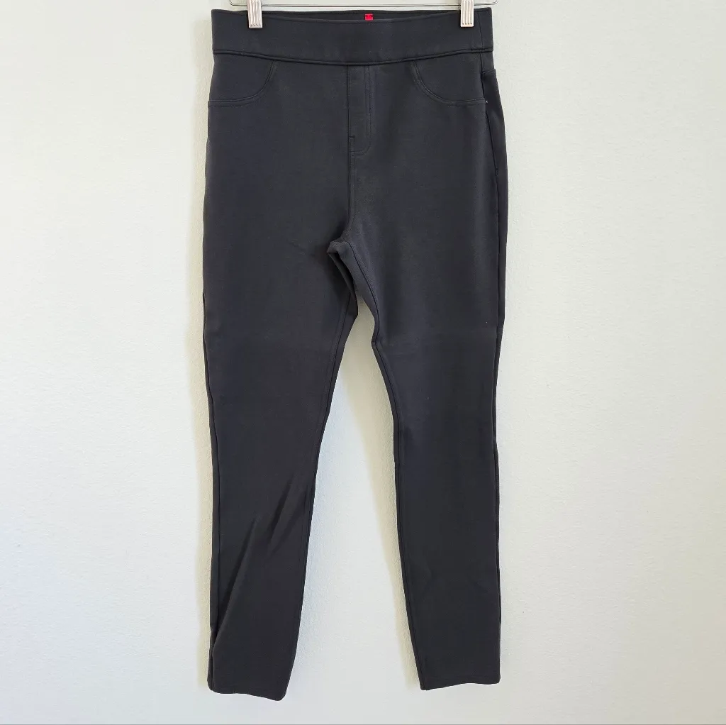 SPANX Leggings Ponte Stretch Fabric Ankle Length 4 Pocket Pull On Grey medium - Image 3