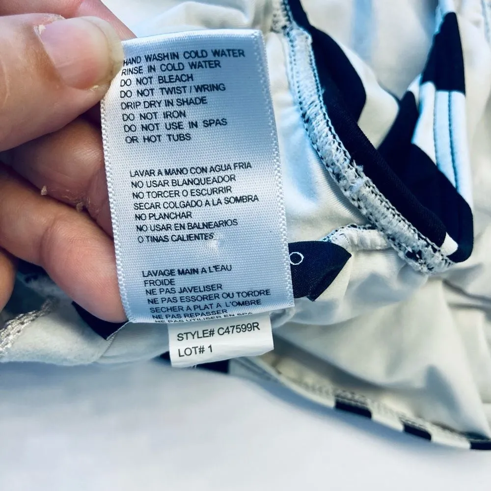 Carmen Marc Valvo‎ Zebra Luxe Black Maillot Gorgeous Animal Swimsuit Size 10 - Image 7