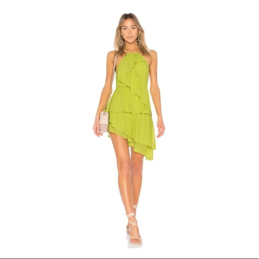 NBD Chartreuse halter mini dress - Image 4